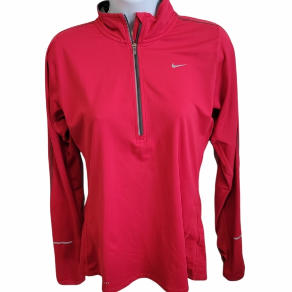 Nike Tops - 💥HP🥳 NIKE RUNNING DRI-FIT Zip Pull Over Long Sleeve Size Small